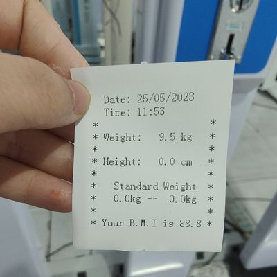 Μηχανή μέτρησης ύψους και βάρους από χάλυβα με λειτουργία νομίσματος με μέγεθος συσκευασίας 104*34*35cm