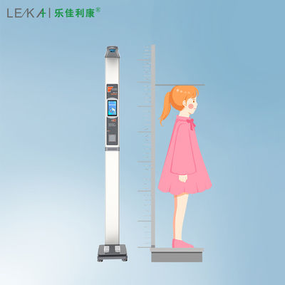 Εύκολο μπλε υπερηχητικό ύψος βάρος Bmi 33 * 46 * 230cm για γρήγορες μετρήσεις