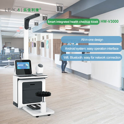 LEKA Telemedicine Kiosk Εγγυημένη μηχανή ελέγχου υγείας με οθόνη LCD 14'