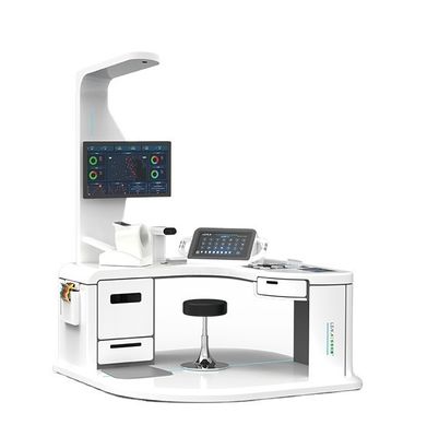 Α4 εκτυπωτής λέιζερ και AC100-240V παροχή ρεύματος Ανάλυση σωματικής υγείας Telehealth Kiosk συσκευή