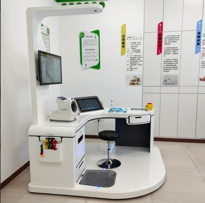 Α4 εκτυπωτής λέιζερ και AC100-240V παροχή ρεύματος Ανάλυση σωματικής υγείας Telehealth Kiosk συσκευή