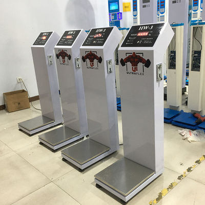 Ακριβής εύρος βάρους 8-200kg Σκηνομετρία σώματος για γυμναστήριο με κερματομηχανή και συνολικό μέγεθος 34*50*123cm