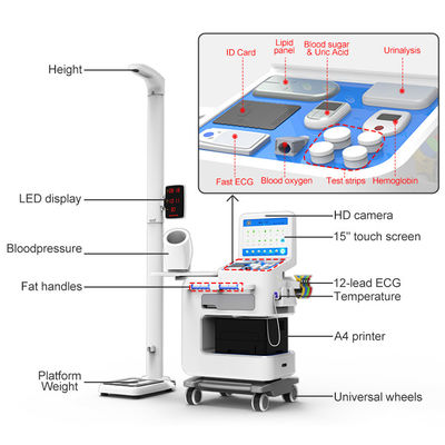 Το All-in-One Health Check έκανε εύκολο τον αυτοεξυπηρέτηση του τηλεϊατρικού περίπτερο με οθόνη 15 ιντσών
