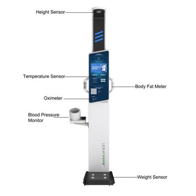 OEM ODM BMI Μηχανή για το ύψος Βάρος Τεχνική σύνθεση σώματος Συνολικό μέγεθος 43*61*240cm
