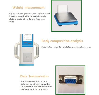LCD οθόνη ιατρική μέτρηση ύψους αναλυτής σωματικού λίπους για νοσοκομειακή εξέταση