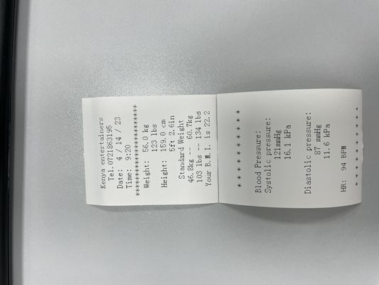 Φιλικό προς τον χρήστη μηχανή ελέγχου υγιεινής του ανθρώπινου σώματος για ύψος και βάρος με λειτουργία νομίσματος