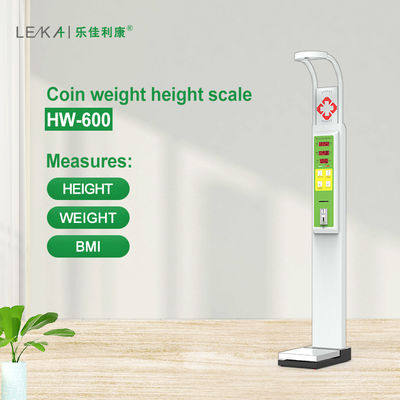 8-200kg Range Coin Operated Height Weight Scale με ψηφιακή οθόνη και υποστήριξη ODM