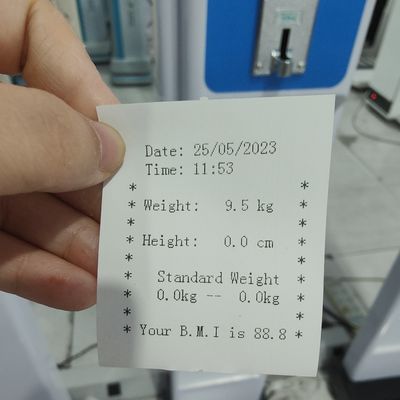 Μηχανή Κιόσκου Χρήματος με Ψηφιακή Κλίμακα Σώματος BMI και Εκτύπωση G.W. 45kg RS-232