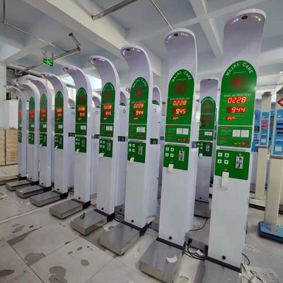 AC100-240V ιατρική ηλεκτρονική μηχανή μέτρησης υπερήχων βάρους και ύψους BMI